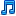 Sidebar Music Blue Icon 16x16 png